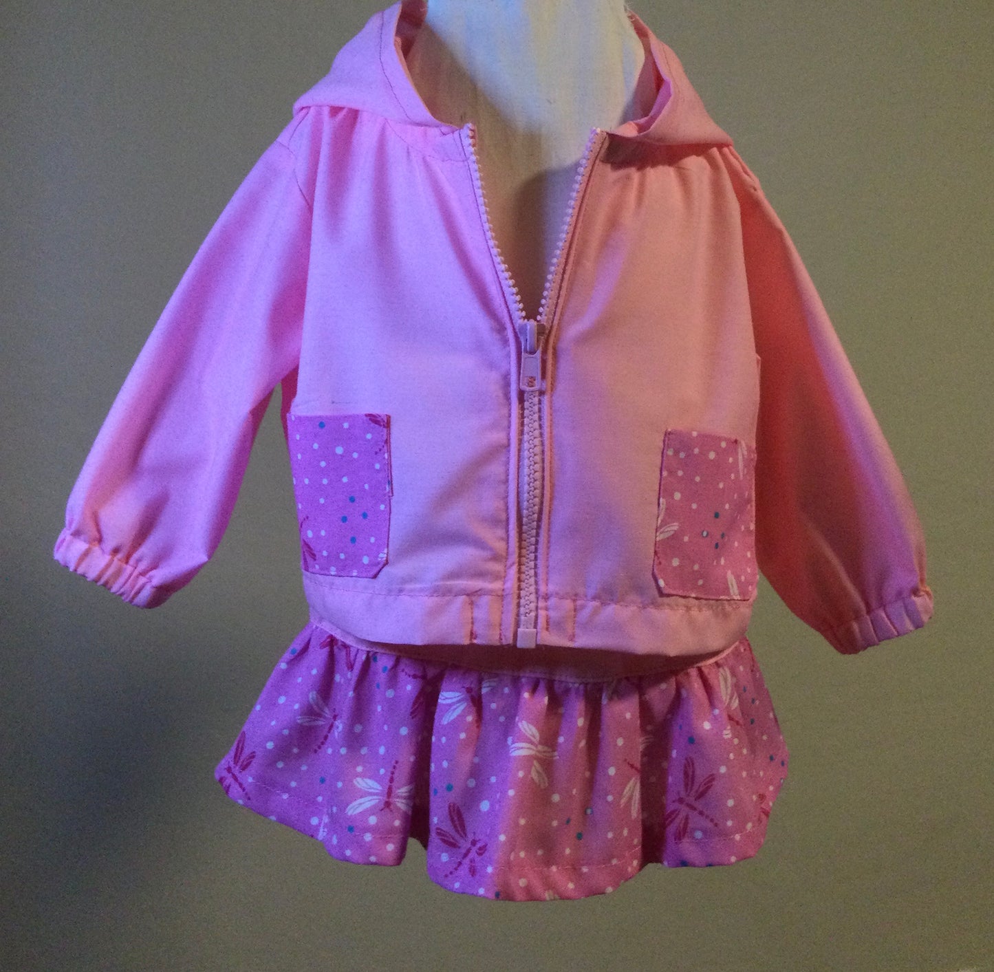 Light Hooded Jacket Skirt Set