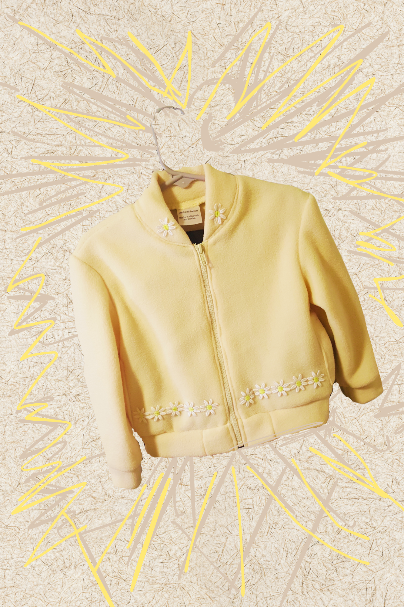 Fleece Yellow Jacket Pant Set