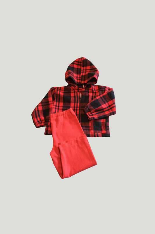 PLAID JACKET SET