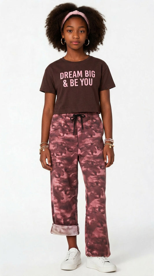 BROWN CAMAFLAGE CARGO PANTS