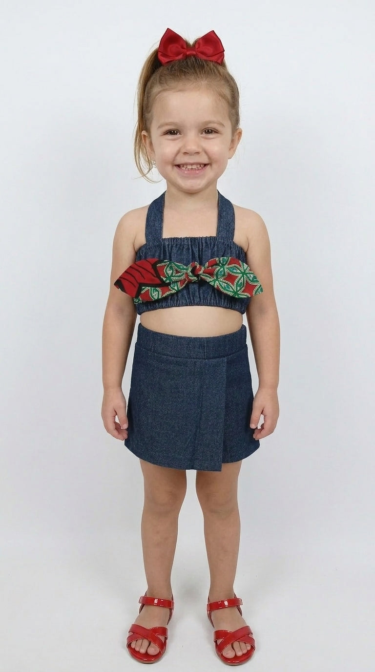 HALTER TOPS SHORT/SKORTS SET
