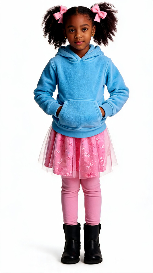 Hooded Pullover & Matching Skirt